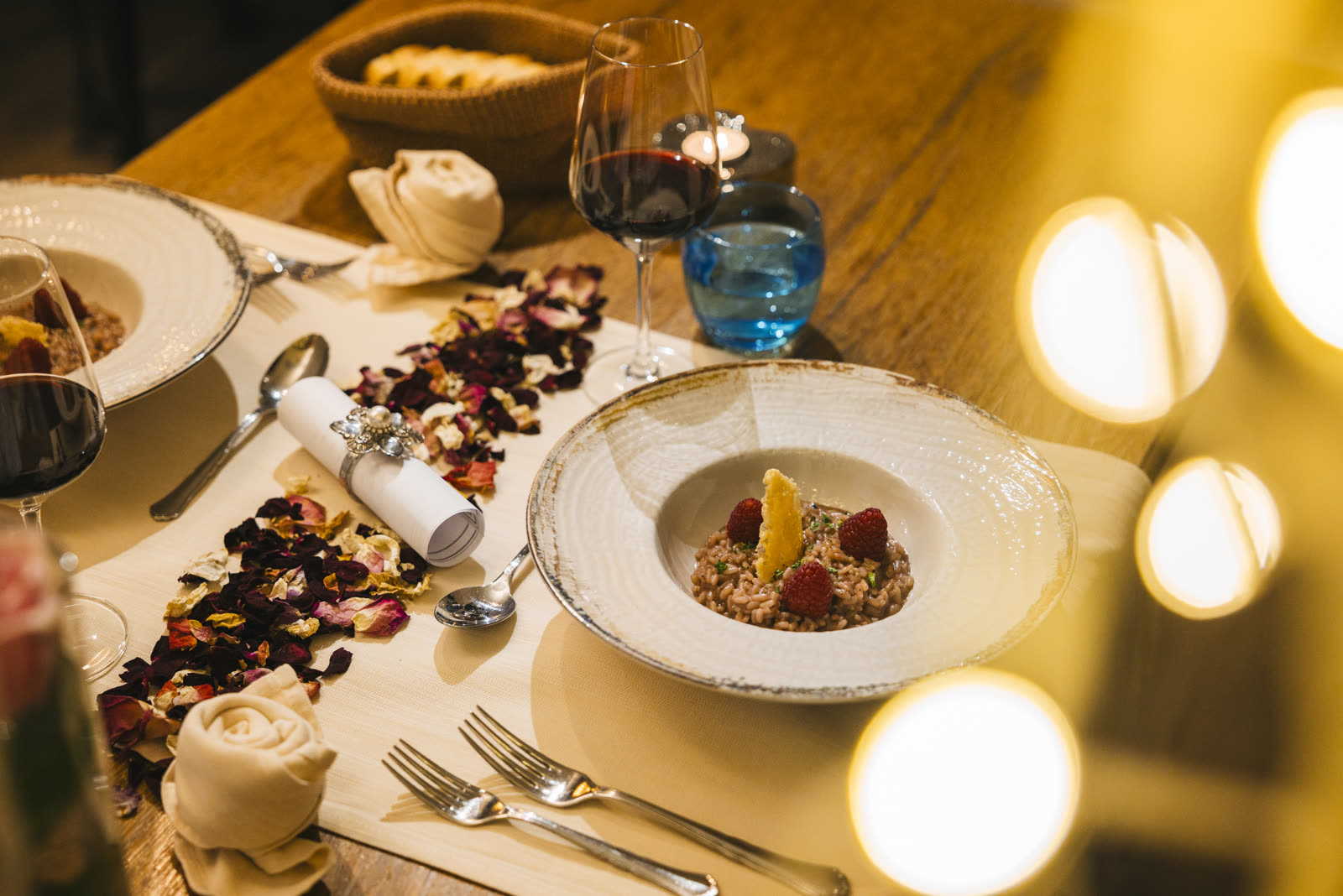 Feines Dessert im Restaurant des Chalet-Hotel Adler
